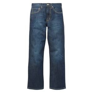 Stetson 1312 Modern Straight Leg Jeans Men 38x34 Dark Boot Cut Stitched X Pocket